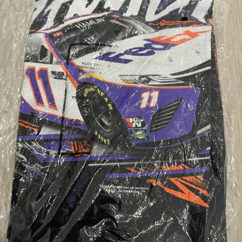 Denny Hamlin FedEx Racing Purple & Black Racing Cap and Graphic Tee Set - Picture 4 of 4